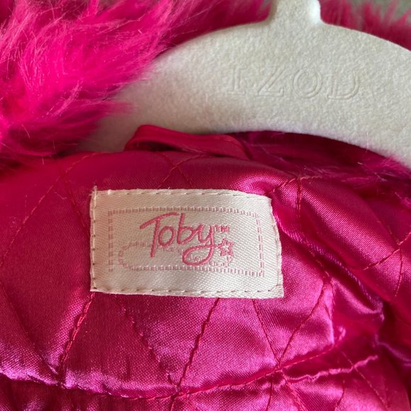 Toby pink sequence puffer vest - Picture 3 of 6